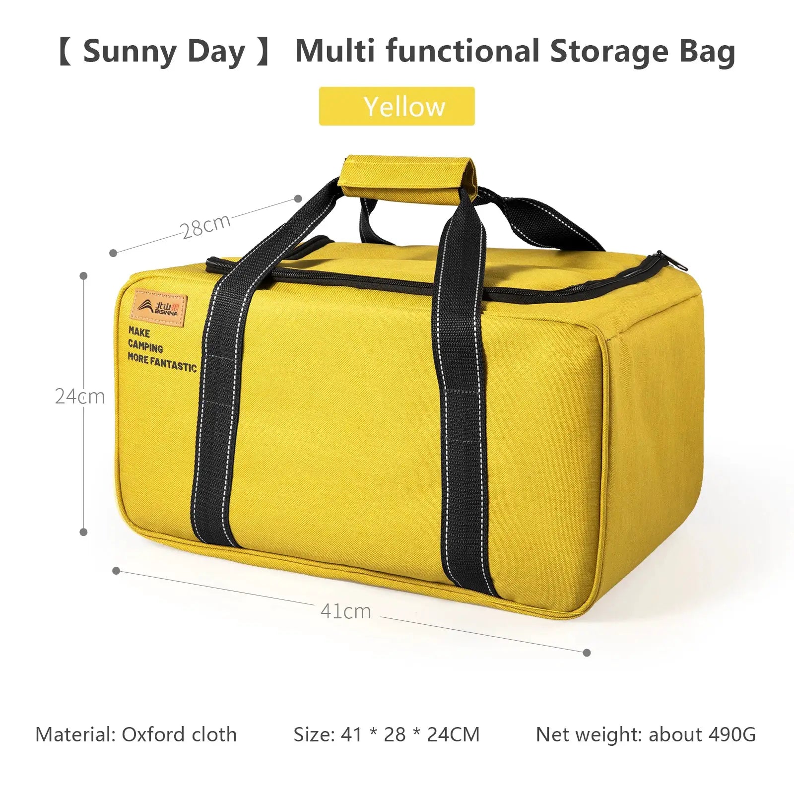 BISINNA 26L Outdoor Camping Bag Folding Gas Tank Storage Picnic Cookware Container With Adjustable Partitions