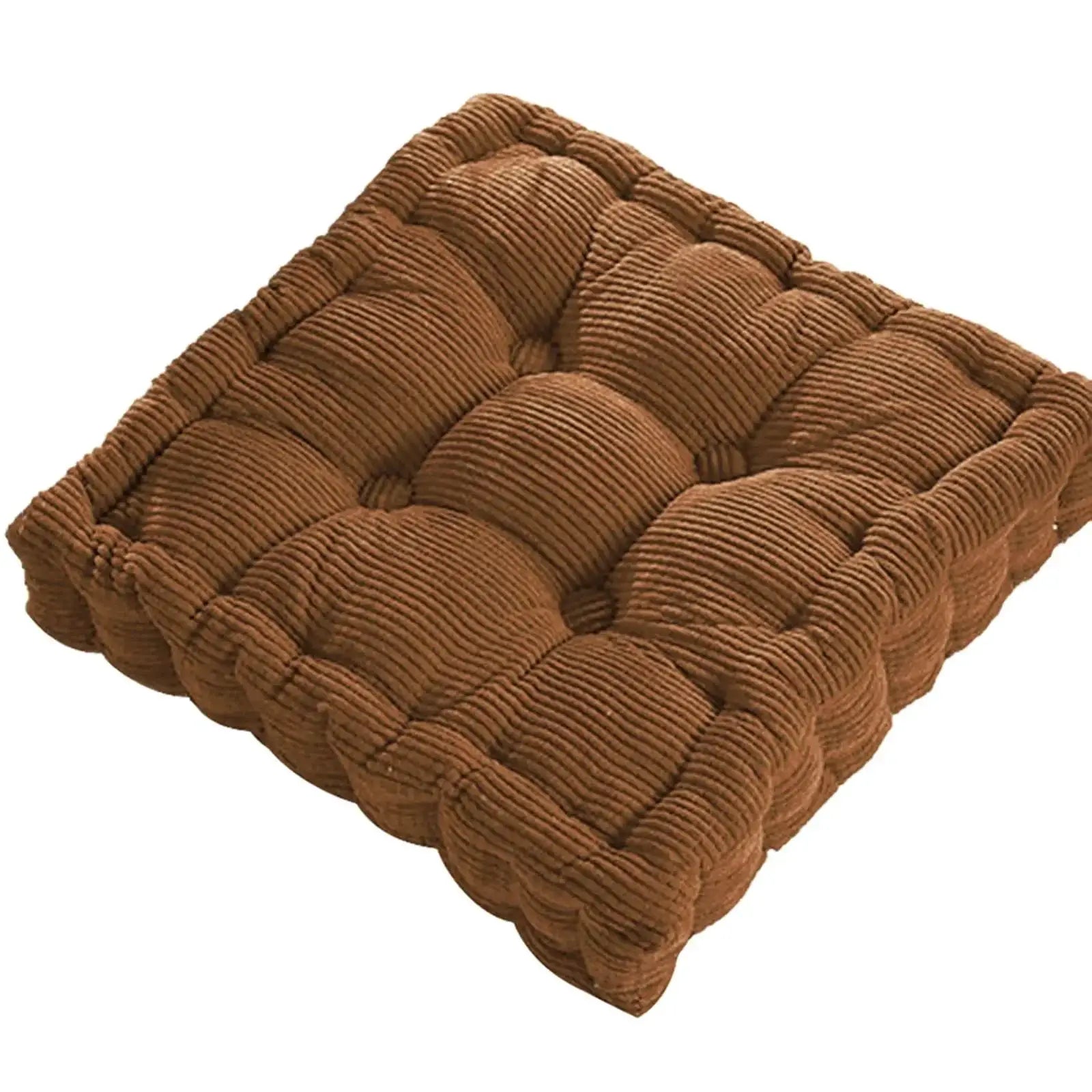 Simples Market thick brown cord rope cushion, square textile knee pillow