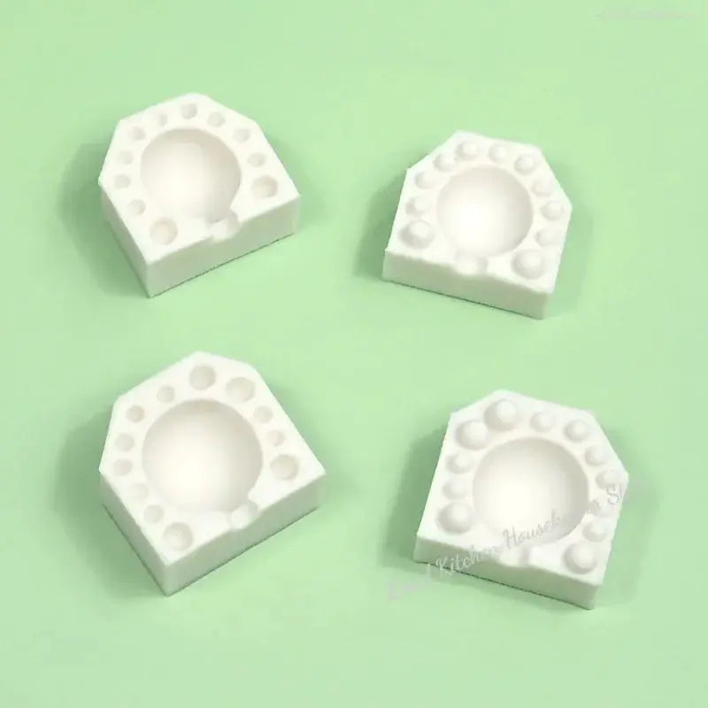 Two Piece Set 3D Mini Balloon Silicone Molds Dubai Chocolate Fondant Clay Candle Cake Decorating Tool