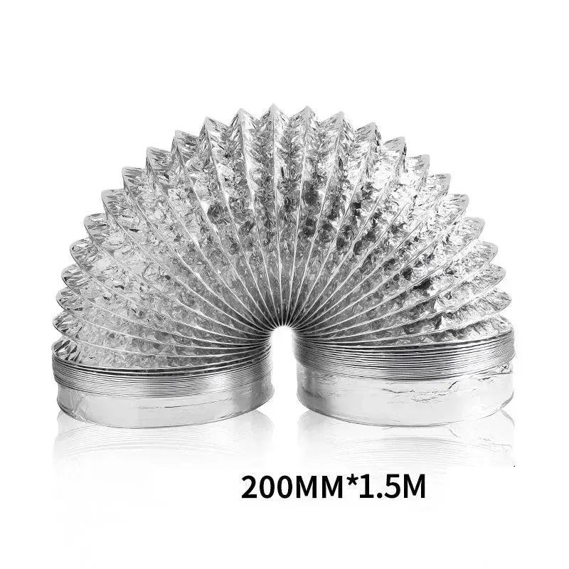 Adjustable Aluminum Foil Telescopic Ventilation Hose 80mm To 200mm For Kitchen And Bathroom Exhaust Fans