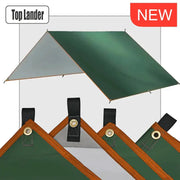Ultralight Waterproof Tarp Tent 4x4m 5x3m 4x3m 3x3m Camping Awning Sun Shelter Garden Canopy for Outdoor Beach Hiking