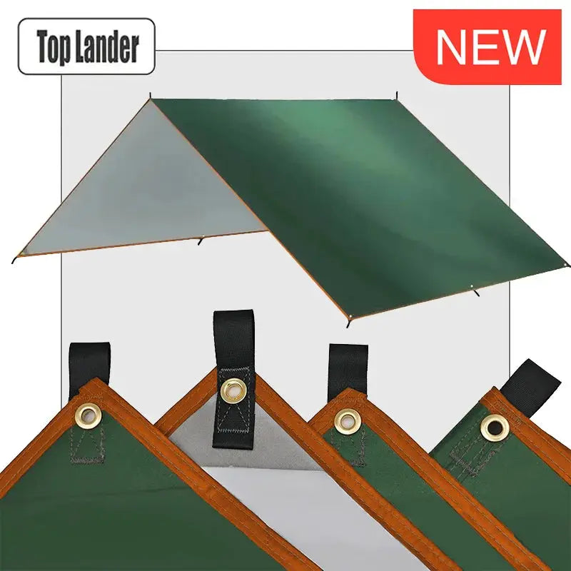 Ultralight Waterproof Tarp Tent 4x4m 5x3m 4x3m 3x3m Camping Awning Sun Shelter Garden Canopy for Outdoor Beach Hiking