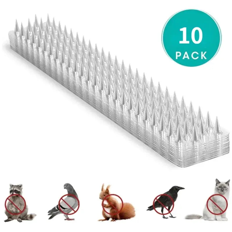 Transparent Plastic Bird Spikes Repeller For Gardens 10 20 30 Pcs Humane Deterrent Against Cats Pigeons Squirrels