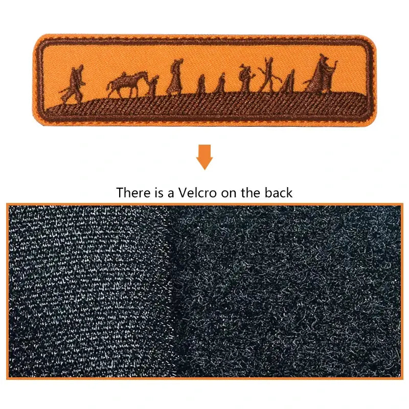 1 Piece Ramadan Embroidered Patch With Hook And Loop Fastener For Clothes Caps Bags DIY Gift Jackets Trucker Hats