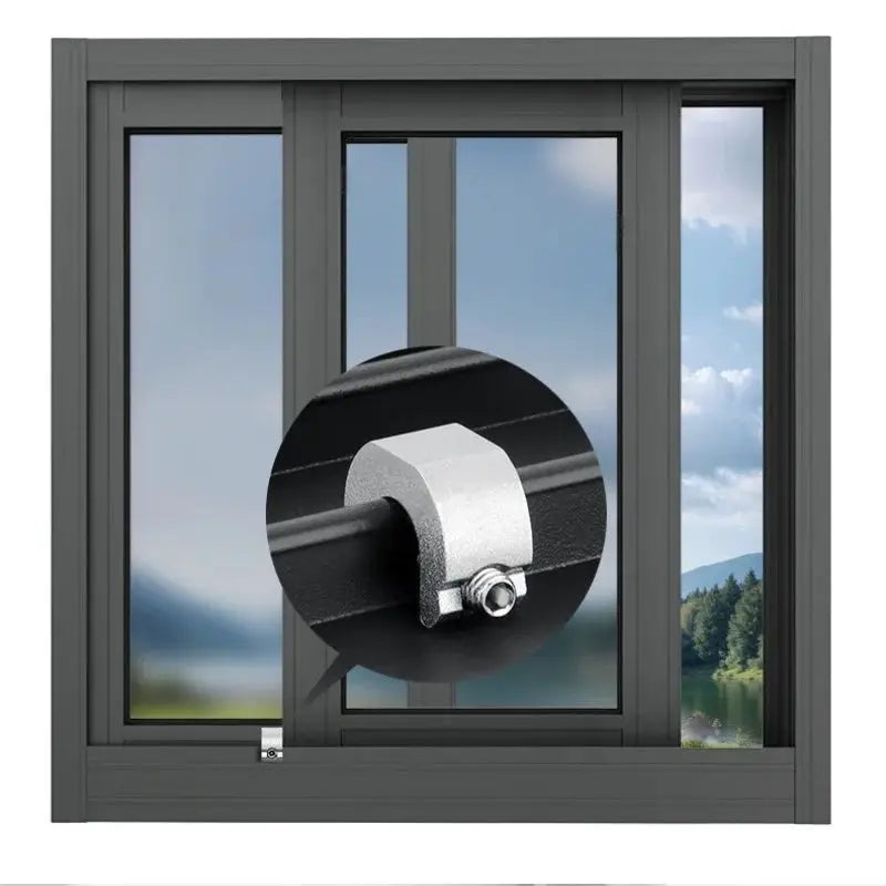 Aluminum alloy window lock stopper set for sliding sash, Simples Market, 3/5/10pcs, silver