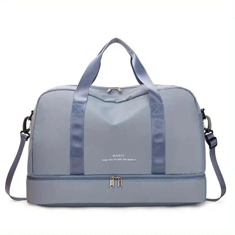 VoyageEase Expandable Travel Duffle Bag For Women Large Capacity Lightweight Weekend Getaway Carrier