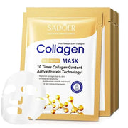 10 Pack SADOER Collagen Anti Wrinkle Face Masks For Moisturizing Anti Aging Repair Brightening Skin Care