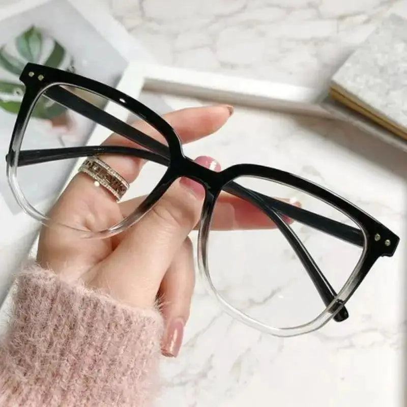 LuminaWear Cat Eye Glasses Ultralight Unisex Clear Lens Blue Light Blocking 20 Percent Protection