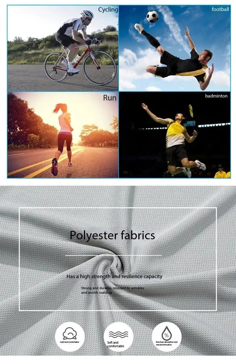 Simples Market men's summer gym tank top, mesh quick-dry sleeveless T-shirt; 4-sport collage