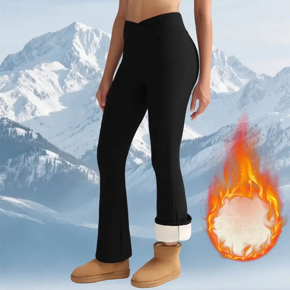 CozyNest Fleece Leggings For Women High Waisted Thermal Tights With Tummy Control For Winter Warmth