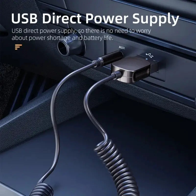 Essager Bluetooth Audio Receiver Dongle USB to 3.5mm Car Aux With Bluetooth 5.0 Handsfree Car Kit Wireless for Car Stereo