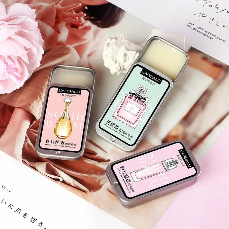 Woman Body Pheromone Perfume Solid Balm Long Lasting Light Fragrance Portable Travel Size