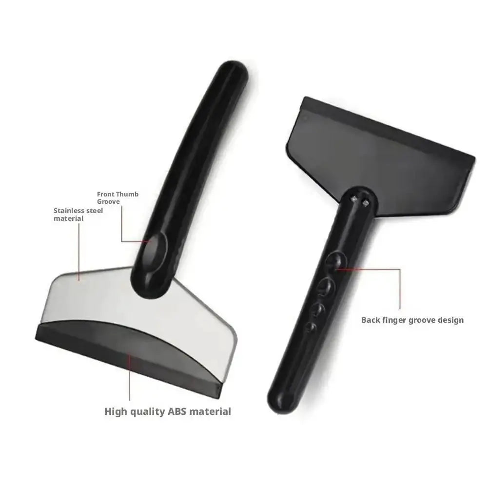Simples Market 2Pcs car snow shovel and ice scraper set, ABS blade, black handles