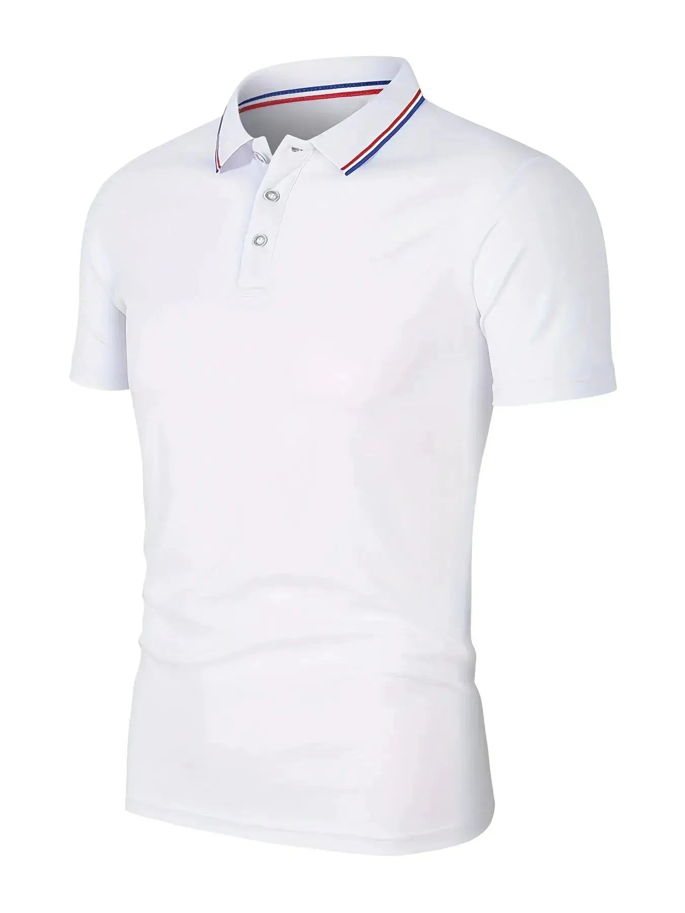 2025 Hot Sale Mens Summer Casual Polo Shirt Breathable Comfortable Solid Color Short Sleeve Tee