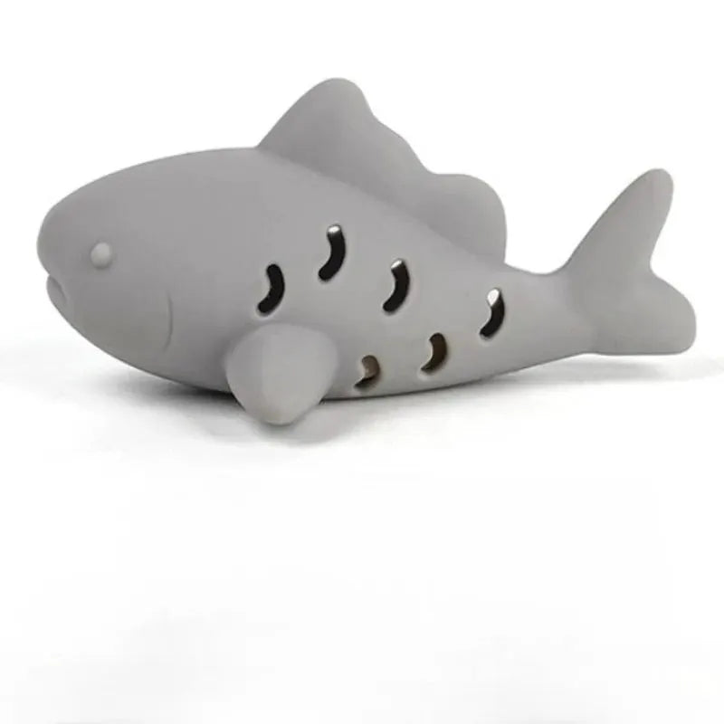 Fish Shape Interactive Cat Kitten Chew Toy Bite Resistant Rubber For Teeth Grinding And Dental Hygiene