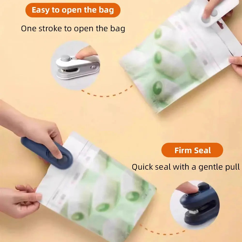 SealMate Mini Heat Bag Sealer Portable Rechargeable Handheld Food Sealing Tool Keeps Snacks Fresh And Airtight