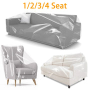 Simples Market transparent couch cover set; waterproof pet scratch protector for 1–4 seat sofas and chairs