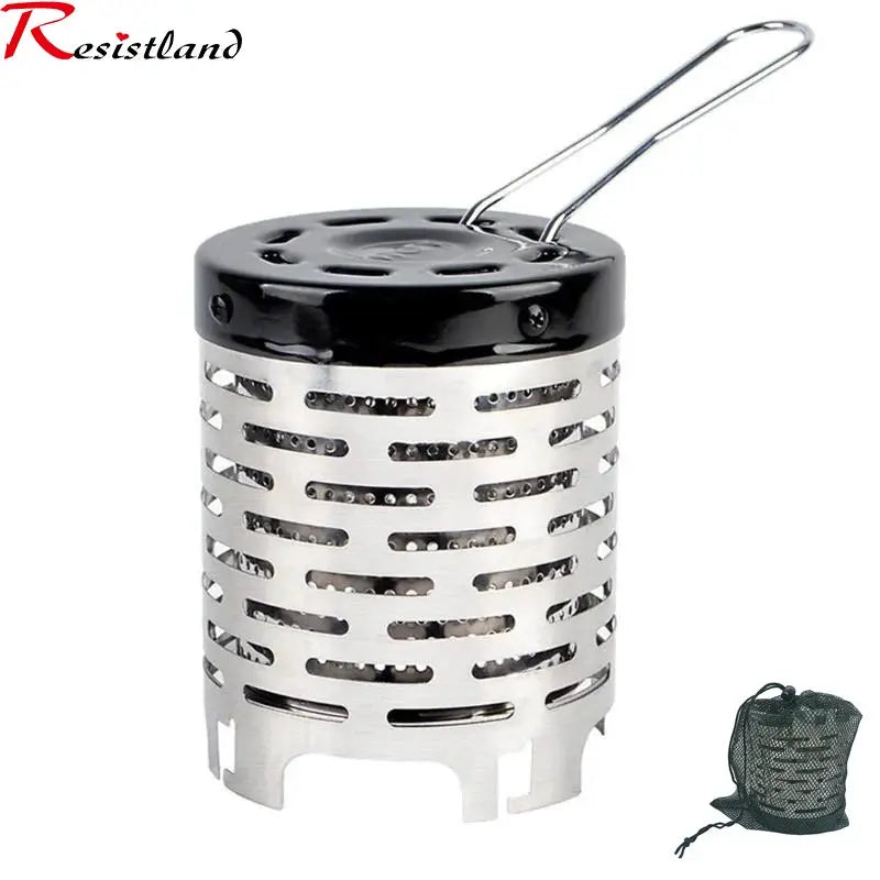 Mini Gas Heater Stove Portable Outdoor Camping Warmer Wear Resistant Durable Steel Heater For Heating And Cooking