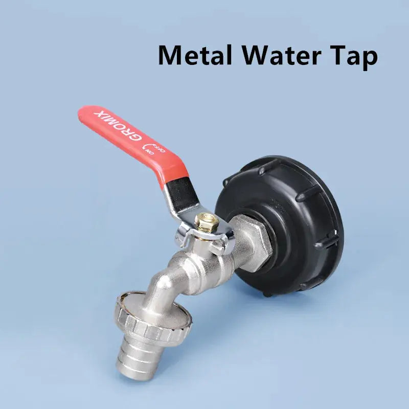 S60x6 Coarse Thread IBC Tank Tap Connector One Half Inch Three Quarter Inch Water Coupling Adapter 1000L Garden Valve