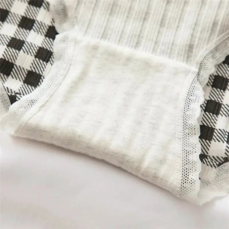 Cotton seamless panties white mid waist women's underwear