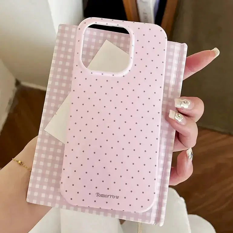 Polka Dot iPhone Case Ultra Slim Shockproof For iPhone 11 12 13 14 15 16 17 Pro Max And Air