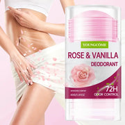 Deodorant stick Rose & Vanilla by YoungCome, pink packaging, 40 g