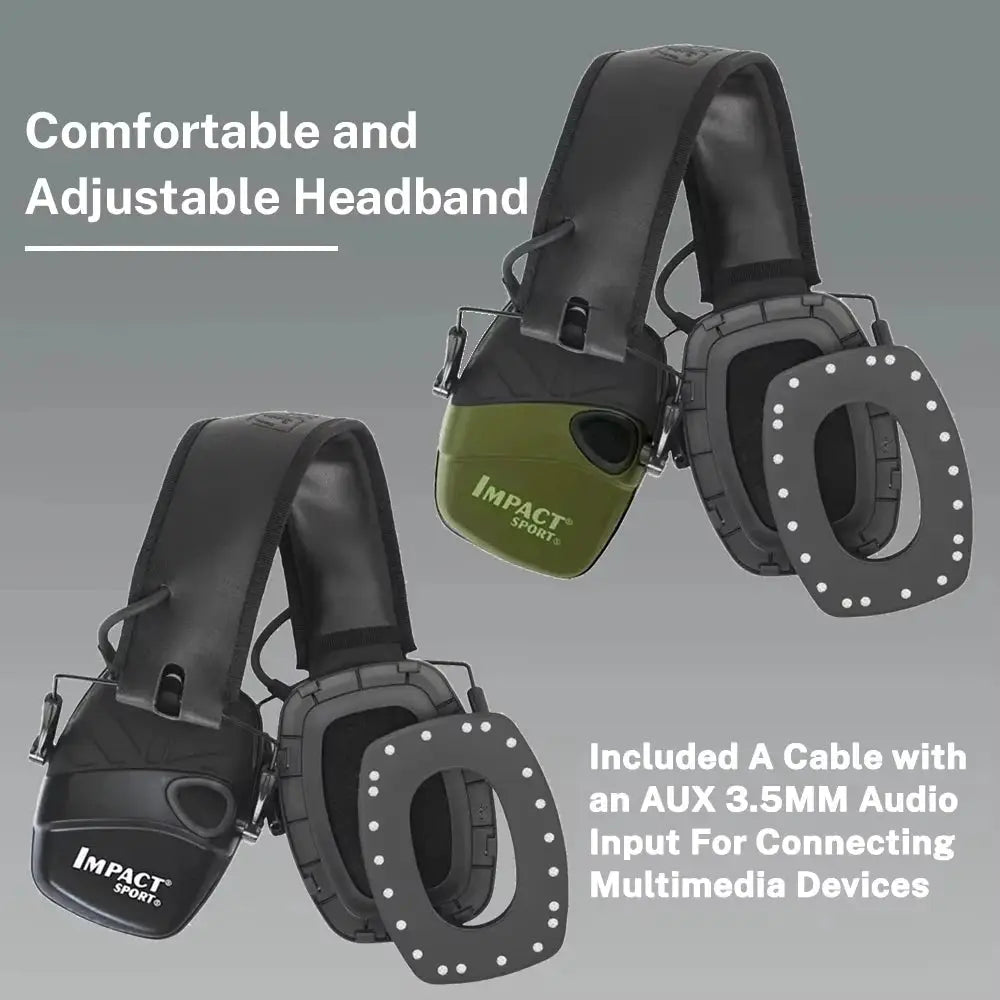 Outdoor Tactical Electronic Shooting Earmuffs With Active Noise Reduction And Sound Amplification For Hearing Protection