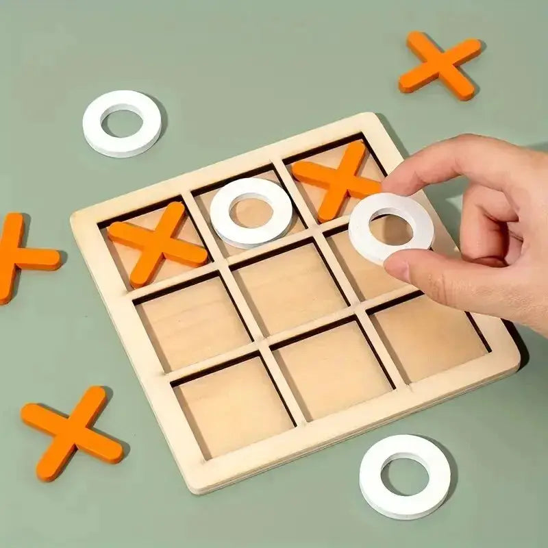 Montessori Wooden Toy Mini Chess Puzzle For Early Learning Brain Training For Children And Kids