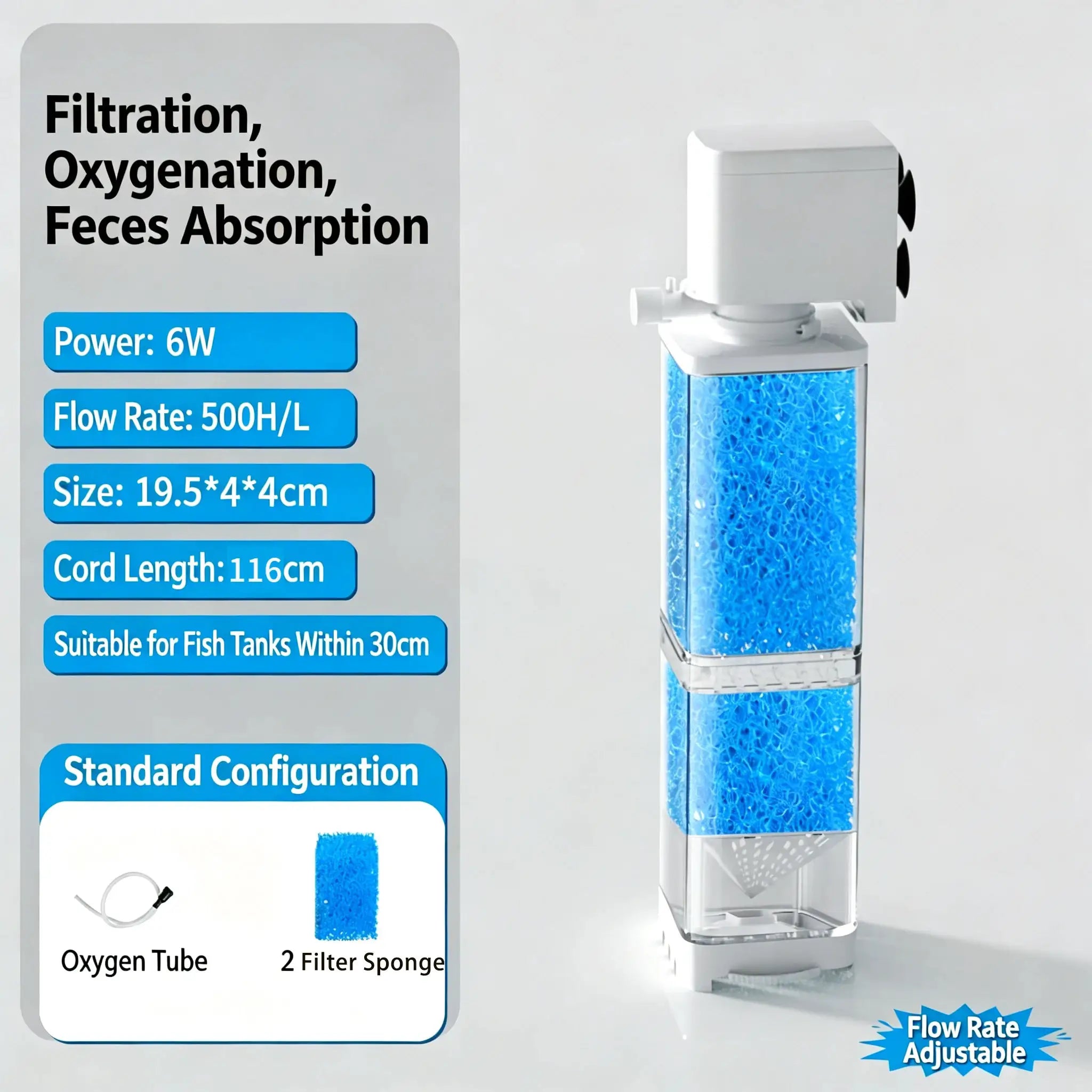 Aquarium Filter Pump Submersible Silent Fish Tank Water Pump For Aeration And Circulation 220V Wave Maker