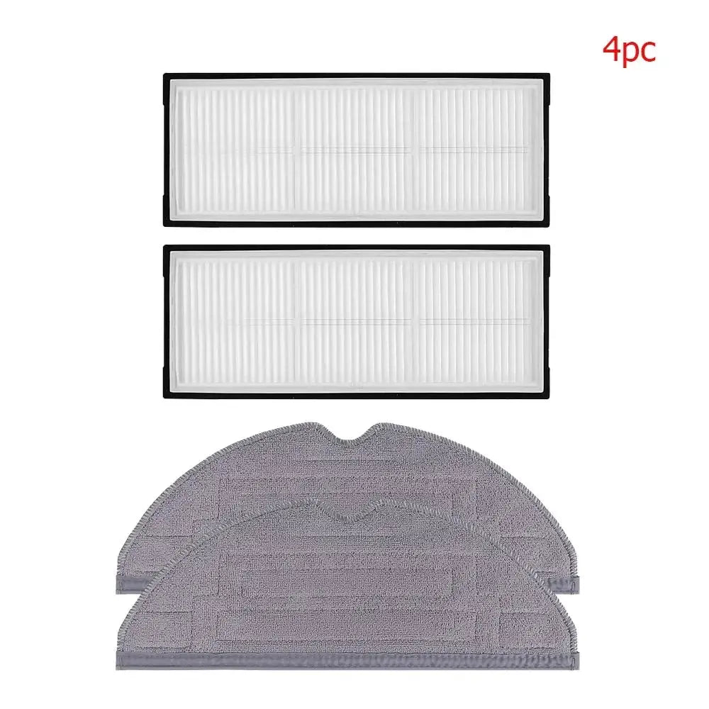 Windninja Compatible Roborock S8 S8 Plus S8 Pro Ultra Main Brush Side Brush HEPA Filter Mop Cloths Dust Bags Kit