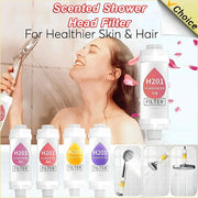 Shower filter kit by Simples Market with 5 H201 cartridges and filter head for healthier skin and hair