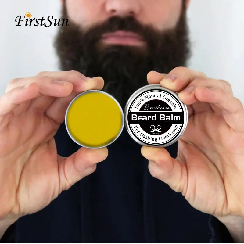 NatureGlow Natural Beard Balm Wax And Growth Oil For Moisturizing, Smoothing, And Healthy Beard Growth