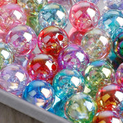 100 Pcs Mixed Color Crystal Round AB Spacer Beads Plastic Loose Beads For DIY Jewelry Making Earrings Accessories