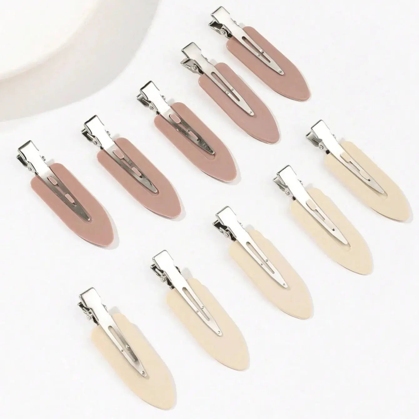 10 Pack LuxeLocks No Bend Seamless Hair Clips For Side Bangs And Face Washing Strong Grip Without Damage
