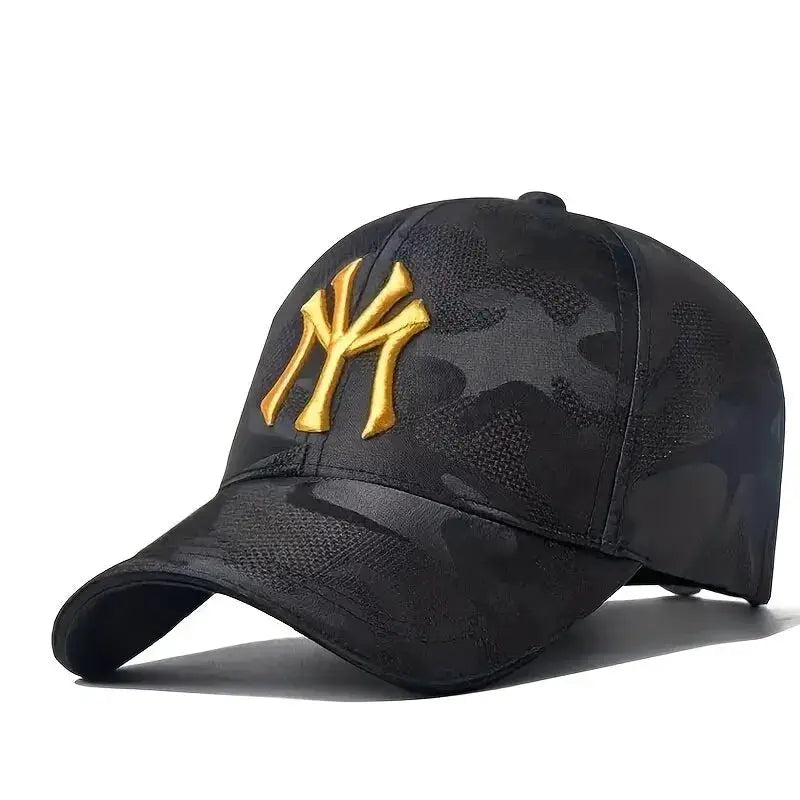 Letter Embroidery Camouflage Baseball Cap Adjustable Unisex Sun Protection Hat For Men Women Outdoor Casual