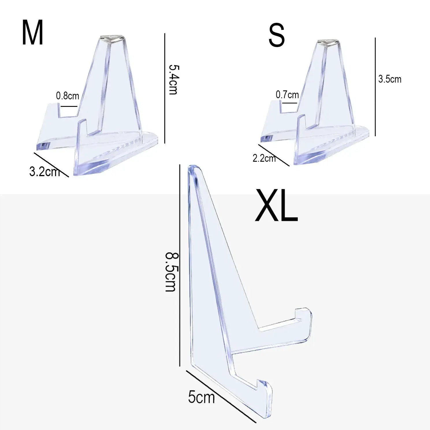 Acrylic Display Holder Transparent Triangle Stand For Commemorative Coins And Small Photo Frames Home Decor - Simples Market