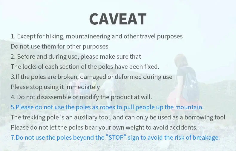 Naturehike trekking pole by Simples Market; ultralight folding aluminum hiking stick with caveat overlay