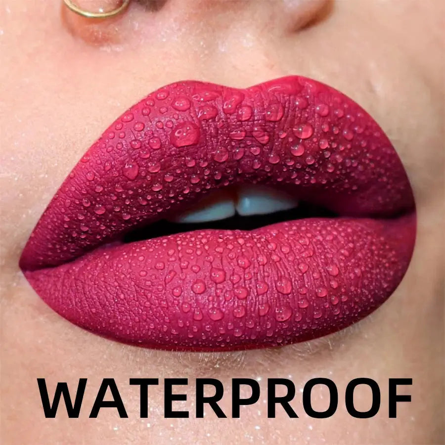 19 Colors Matte Velvet Lip Gloss Waterproof Long Lasting Liquid Lipstick With Nude Red Lip Tint And Lip Glaze
