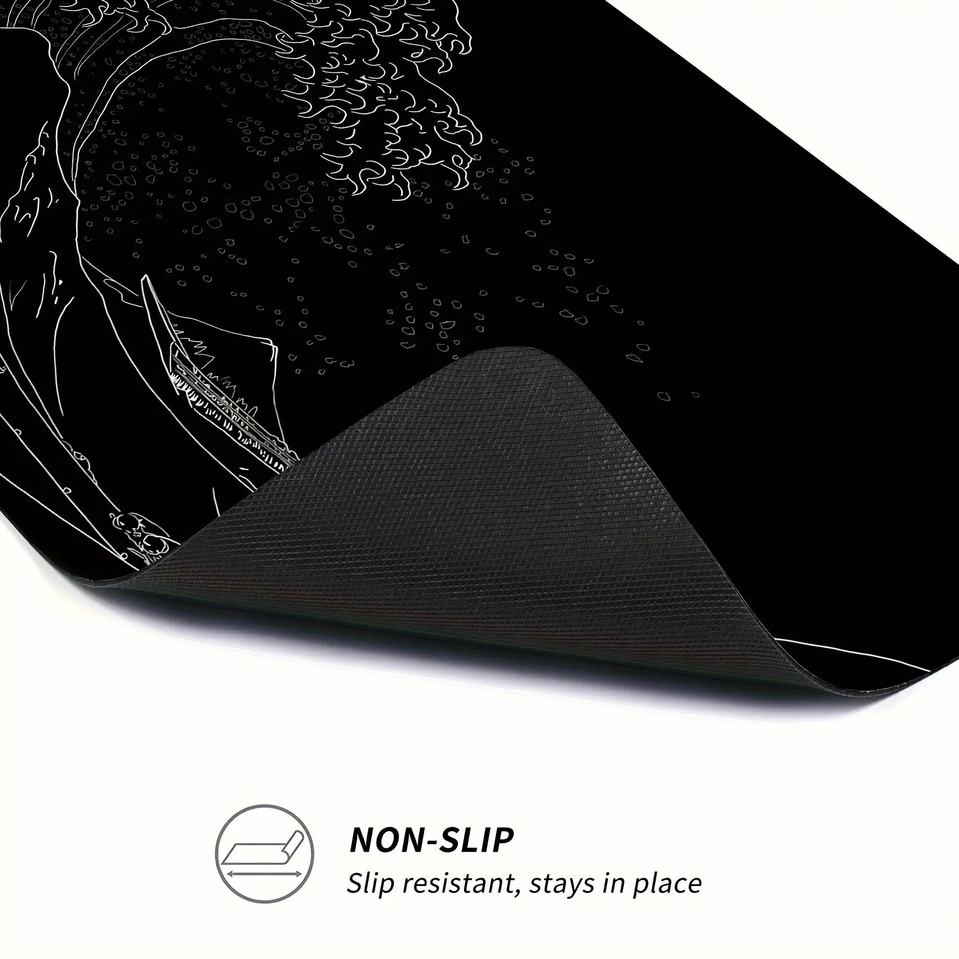 Large Desk Mouse Pad For Gaming With Stitched Edges And Non Slip Rubber Base Extended Size