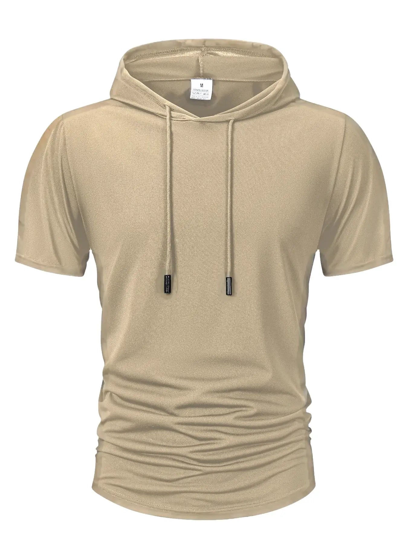 Men's Hooded T Shirt Lightweight Breathable Moisture Wicking Summer Casual Fitness Top