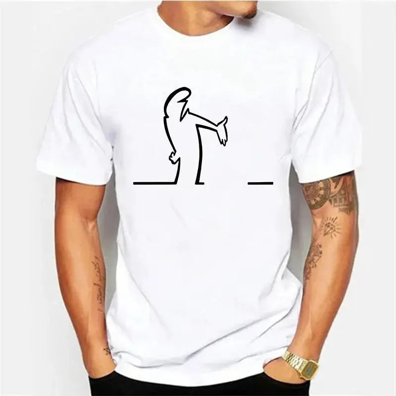 Summer T Shirts For Men Balum La Linea Funny Graphic Tee Cotton Comfortable Premium