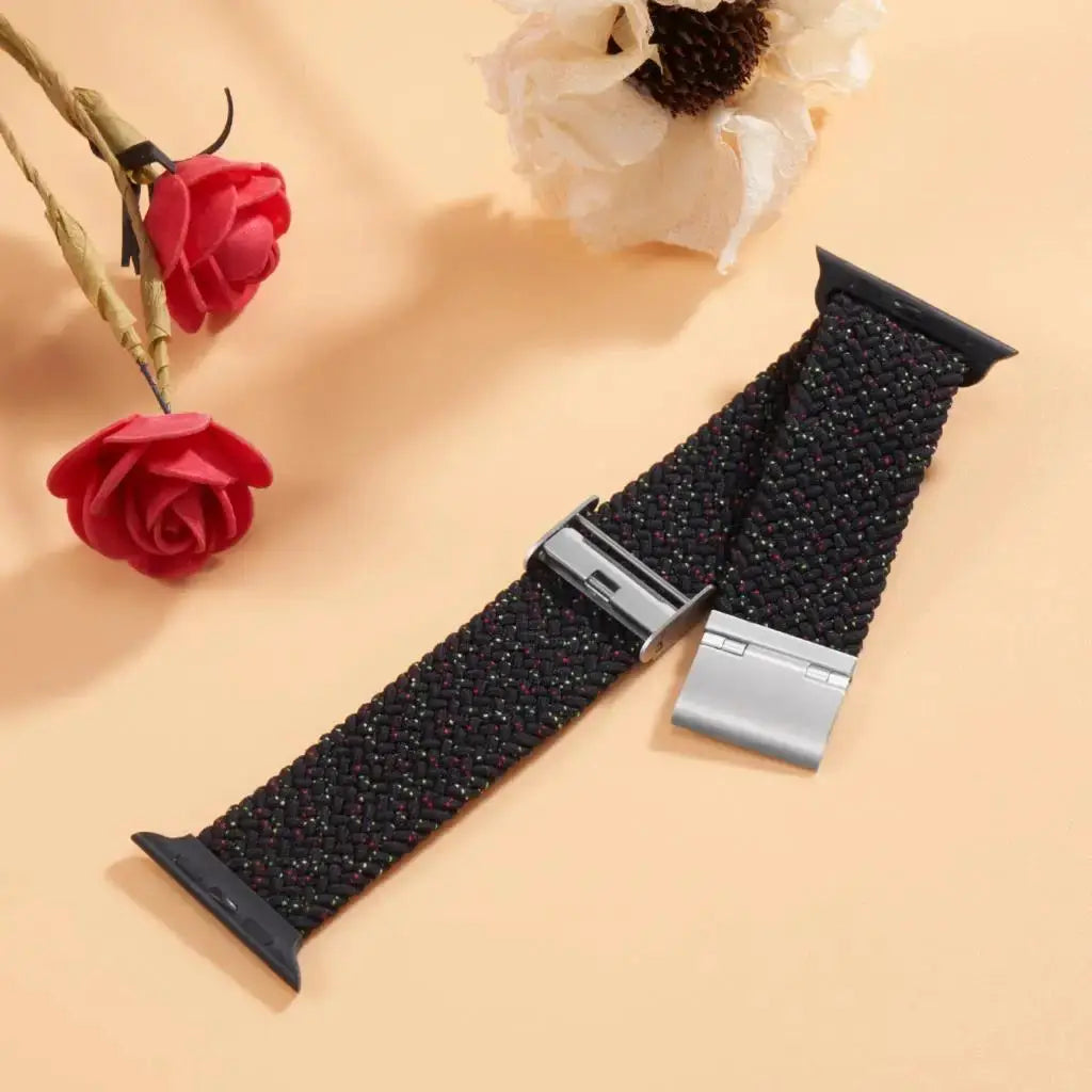 Strap For Apple watch band 46mm 45mm 44mm 49mm 40mm 41mm 42mm Braided loop correa bracelet iWatch series 10 8 9 7 5 2030