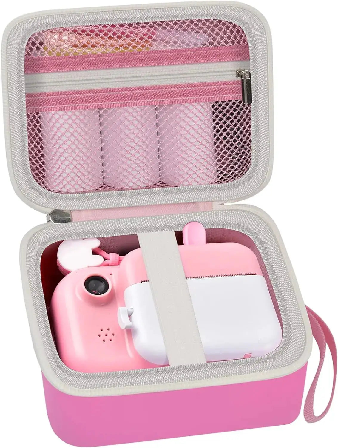 KidGuard Instant Print Camera Case Shockproof Dustproof Hard Storage Bag For Toddler Cameras Travel Friendly PU Case