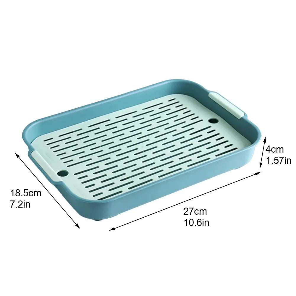 Rabbit Litter Box For Bunnies Ferrets Hamsters Guinea Pigs Small Pets Corner Toilet Tray Durable Odor Resistant Plastic