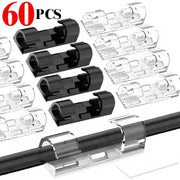 NeatCable Self Adhesive Cable Organizer Clips for Desk and Wall Mount to Manage PC Mouse USB Power Cords
