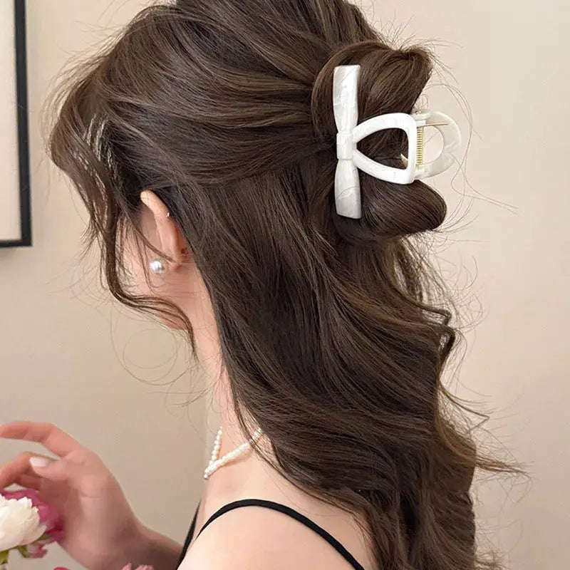 Korean Hawaiian Flower Crab Hair Clips For Girls Lightweight Durable Beach Accessories Trendy Beachwear