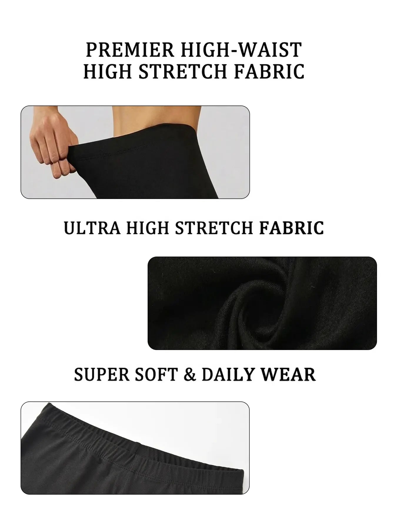High-waist black biker shorts for women by Simples Market with ultra-stretch fabric