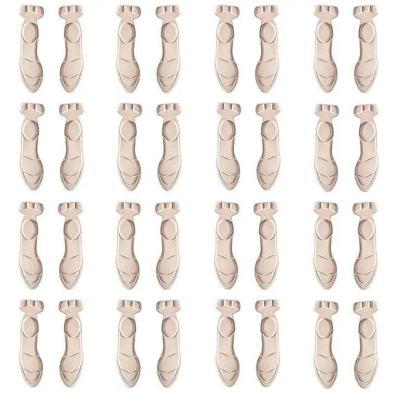 Memory foam insoles for women's high-heel shoes, beige, anti-slip, breathable heel protection, pack of 30