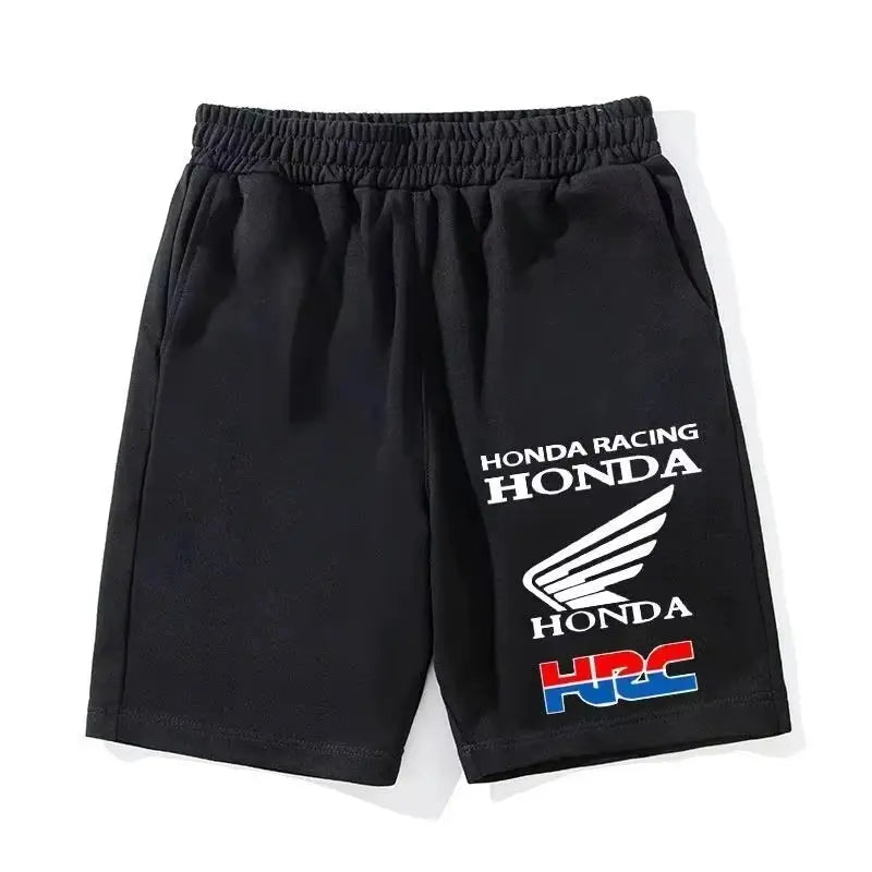 Honda Racing shorts in black with HRC logo print