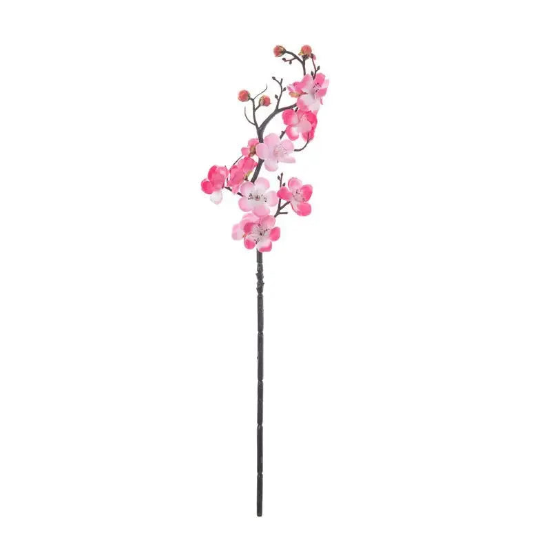 1Pc Artificial Plum Blossom And Peach Branch Silk Flowers For Home Wedding Party Decor And Wreaths